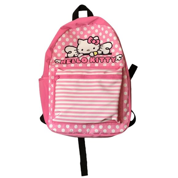 NWT BIOWORLD Hello Kitty PINK All Over Print Dots Multicolor 16